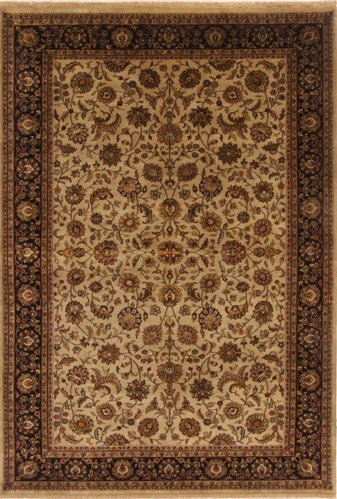Kashan Beige Hand Knotted 60 X 810 Area Rug 250-19788 Image 0