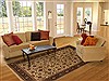 Kashan Beige Hand Knotted 60 X 810 Area Rug 250-19788 Thumb 4