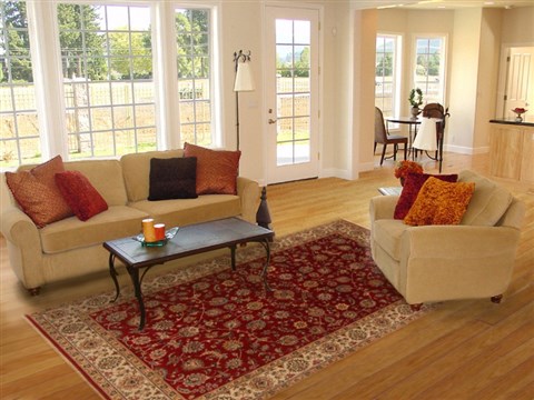 Isfahan Red Hand Knotted 61 X 93 Area Rug 250-19792 Image 4