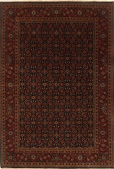 Indian Herati Red Rectangle 6x9 ft Wool Carpet 19793
