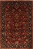 Sarouk Red Hand Knotted 60 X 810  Area Rug 250-19795 Thumb 0