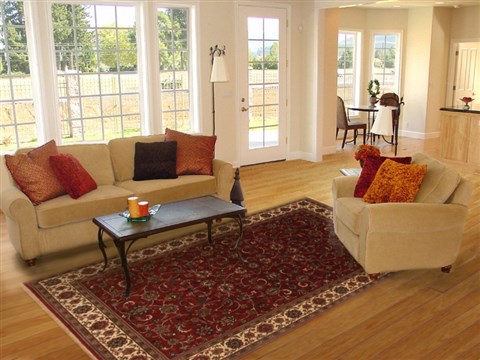 Kashan Red Hand Knotted 62 X 92  Area Rug 250-19796 Image 4