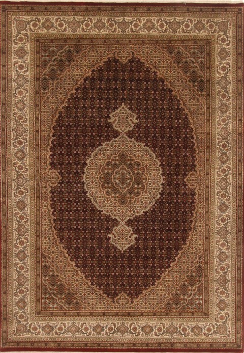 Tabriz Brown Hand Knotted 510 X 86  Area Rug 250-19798 Image 0