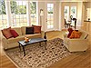 Tabriz Beige Hand Knotted 62 X 91 Area Rug 250-19805 Thumb 4