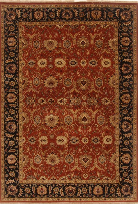 Tabriz Brown Hand Knotted 60 X 810 Area Rug 250-19809 Image 0