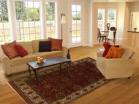 Tabriz Red Hand Knotted 60 X 87 Area Rug 250-19813 Image 4