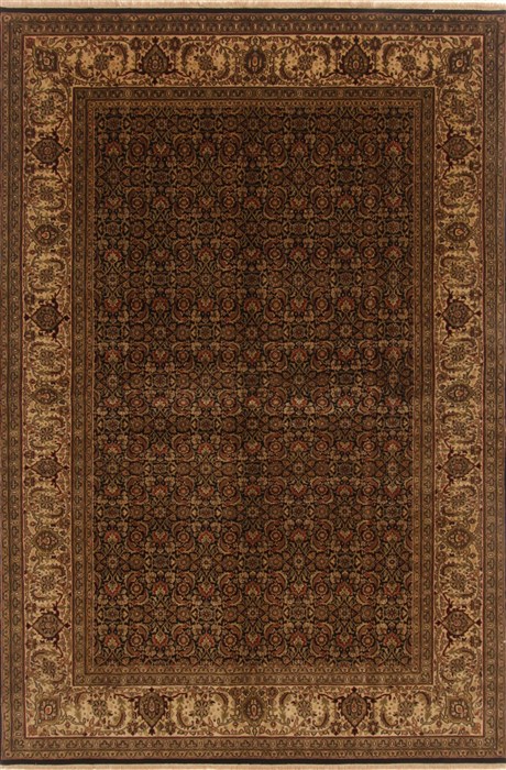 Herati Black Hand Knotted 61 X 92 Area Rug 250-19815 Image 0