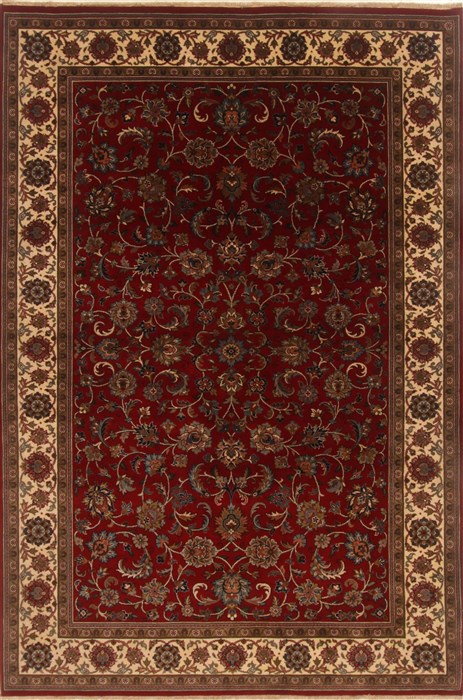 Kashan Red Hand Knotted 60 X 90 Area Rug 250-19827 Image 0