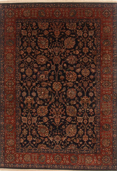 Tabriz Blue Hand Knotted 511 X 87 Area Rug 250-19833 Image 0
