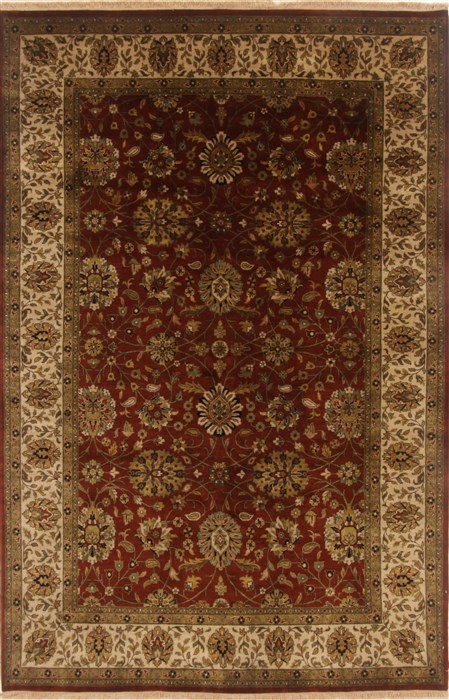Tabriz Brown Hand Knotted 60 X 92 Area Rug 250-19837 Image 0