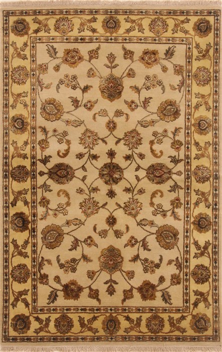 Tabriz Beige Hand Knotted 40 X 62 Area Rug 250-19846 Image 0