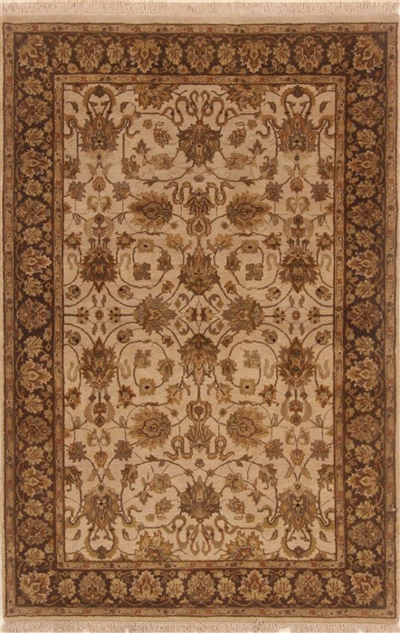 Kashan Beige Hand Knotted 40 X 64 Area Rug 250-19856 Image 0
