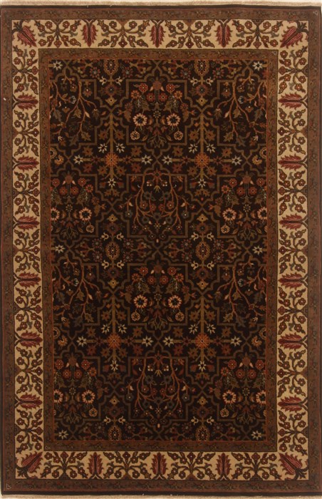 Tabriz Brown Hand Knotted 311 X 61 Area Rug 250-19857 Image 0