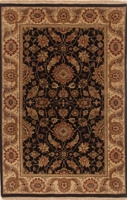 Kashan Black Hand Knotted 40 X 63 Area Rug 250-19869 Image 0