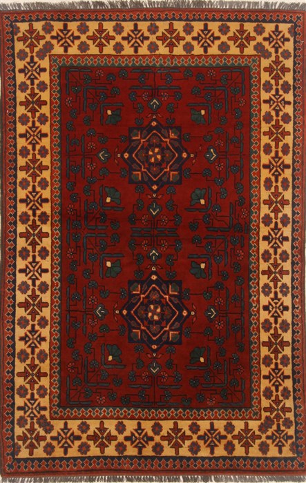 Kazak Red Hand Knotted 310 X 59 Area Rug 250-19870 Image 0