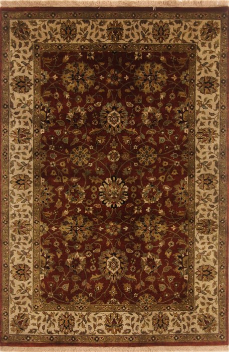 Tabriz Brown Hand Knotted 40 X 60 Area Rug 250-19875 Image 0