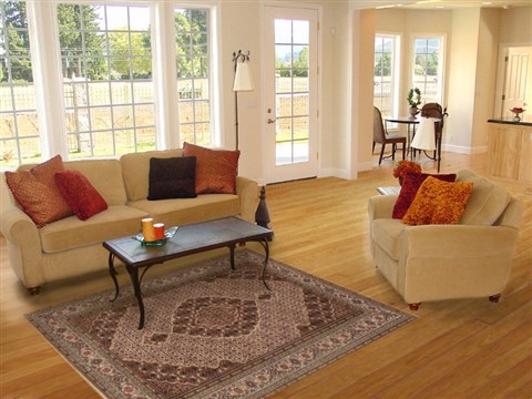 Tabriz Beige Hand Knotted 41 X 60 Area Rug 250-19883 Image 5
