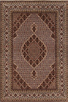Mahi Beige Hand Knotted 4'1" X 6'2"  Area Rug 250-19888