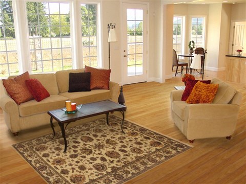 Kashan Beige Hand Knotted 40 X 511  Area Rug 250-19892 Image 5