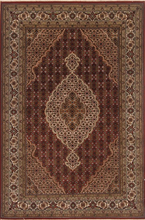 Tabriz Brown Hand Knotted 41 X 62 Area Rug 250-19893 Image 0