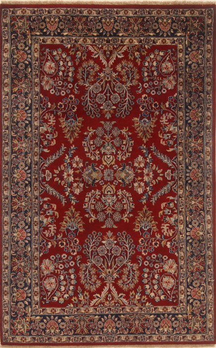 Kashan Red Hand Knotted 311 X 51  Area Rug 250-19899 Image 0