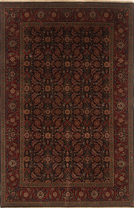Herati Black Hand Knotted 311 X 61 Area Rug 250-19901 Image 0