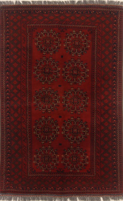 Bokhara Red Hand Knotted 35 X 53 Area Rug 250-19910 Image 0