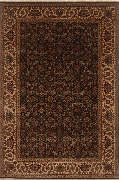 Herati Black Hand Knotted 41 X 61 Area Rug 250-19920 Image 0