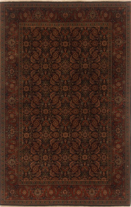 Herati Black Hand Knotted 311 X 63 Area Rug 250-19941 Image 0