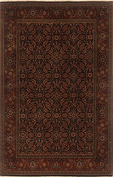 Herati Black Hand Knotted 3'11" X 6'3"  Area Rug 250-19941