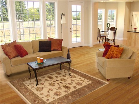 Tabriz Beige Hand Knotted 40 X 60 Area Rug 250-19945 Image 5