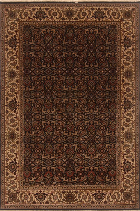 Herati Black Hand Knotted 41 X 61 Area Rug 250-19947 Image 0