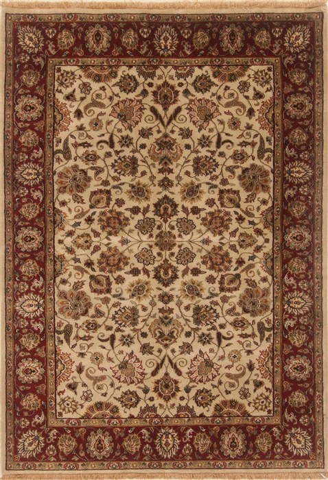 Kashan Beige Hand Knotted 41 X 511 Area Rug 250-19949 Image 0