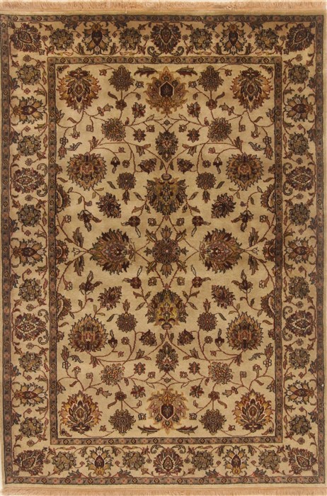 Kashan Beige Hand Knotted 311 X 510 Area Rug 250-19950 Image 0