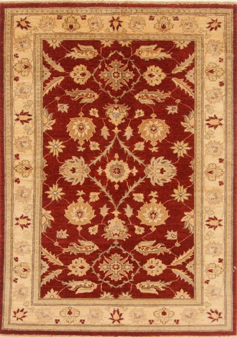 Pishavar Red Hand Knotted 40 X 58 Area Rug 250-19989 Image 0