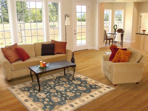 Ziegler Blue Hand Knotted 42 X 60  Area Rug 250-19991 Image 5
