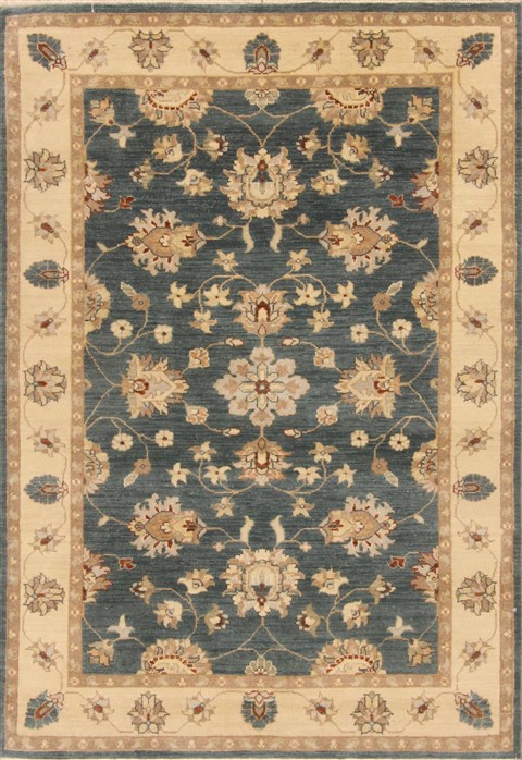 Ziegler Blue Hand Knotted 42 X 60  Area Rug 250-19991 Image 0
