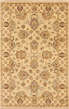 Ziegler Beige Hand Knotted 4'0" X 6'2"  Area Rug 250-19995