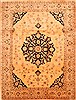 Tabriz Beige Hand Knotted 810 X 1110 Area Rug 100-20004 Thumb 0