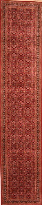 Tabriz Red Runner Hand Knotted 28 X 1211  Area Rug 100-20015 Image 0