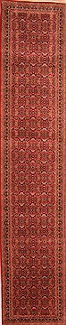 Tabriz Red Runner Hand Knotted 2'8" X 12'11"  Area Rug 100-20015