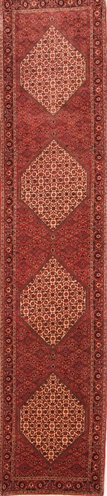Bidjar Red Runner Hand Knotted 29 X 128  Area Rug 100-20018 Image 0
