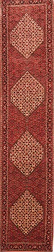 Persian Bidjar Red Runner 13 to 15 ft Wool Carpet 20018