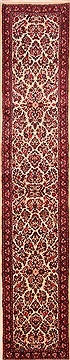 Sarouk Red Runner Hand Knotted 2'9" X 14'2"  Area Rug 100-20021