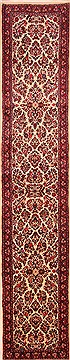 Persian Sarouk Red Runner 13 to 15 ft Wool Carpet 20021
