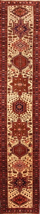 Karajeh Red Runner Hand Knotted 26 X 131  Area Rug 100-20022 Image 0