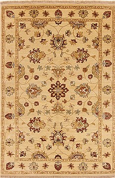 Ziegler Beige Hand Knotted 4'1" X 6'1"  Area Rug 250-20024