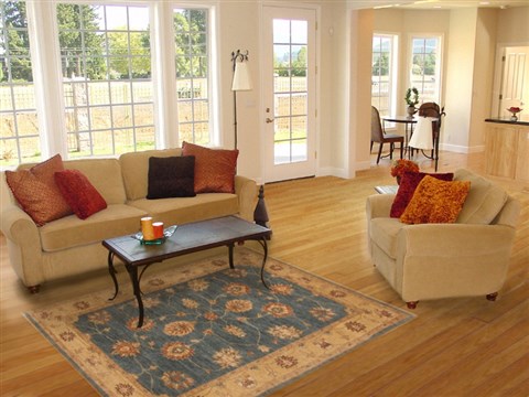 Chobi Blue Hand Knotted 40 X 61 Area Rug 250-20031 Image 5