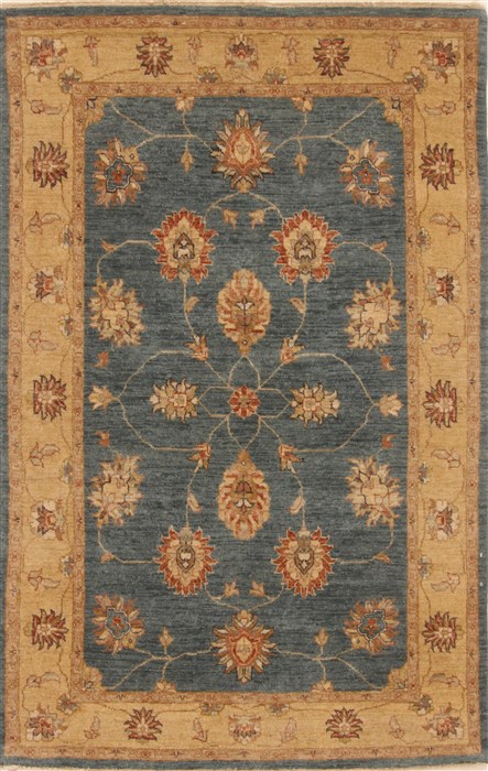 Chobi Blue Hand Knotted 40 X 61 Area Rug 250-20031 Image 0