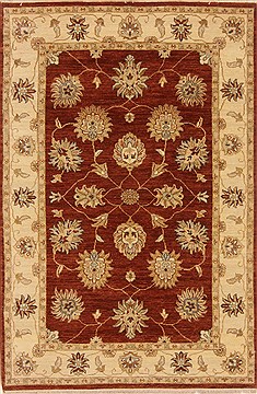 Ziegler Brown Hand Knotted 4'1" X 6'3"  Area Rug 250-20043